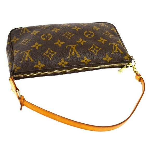Louis Vuitton Pochette Accessoires Brown Canvas Clutch Bag (Pre-Owned) - Picture 4 of 12